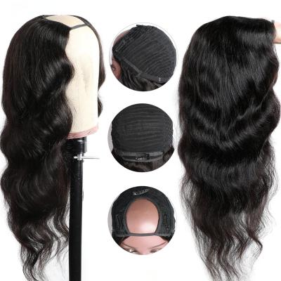 China Body Wave U Part Wig Hair With Clips Indian Remy Hair For Black Women Glueless10-30inch Body Wave Wig 150% Density Body Wave Wigs for sale