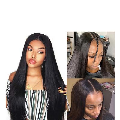 China Soft Smooth Thick Shedding Straight U Part Barely Clip In Raw Indian Hair Cheap Hair U Part Wig For Black Women Non Stick Straight Hair Wig for sale