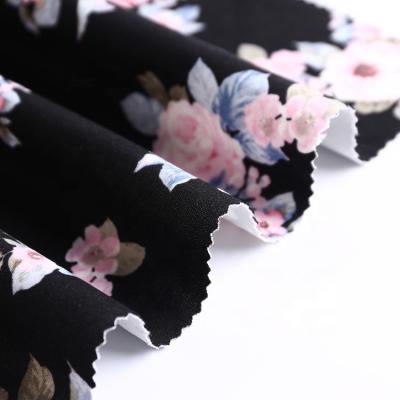 China Wholesale Recycled Scuba Design Polyester Elastic Apparel Flower Printing Fabric Interesting Eco-friendly Beauty for sale