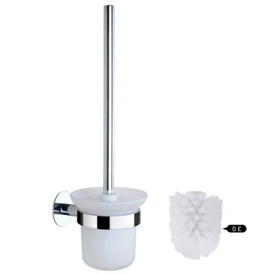 China Modern Bathroom Stainless Steel Toilet Cleaner Brush Holder Wall Mounted Brushed And Toilet Plunger Bowl for sale