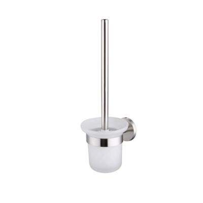 China Stocked Customized Environmental Friendly Bathroom Stainless Steel Toilet Brush Holder Set for sale