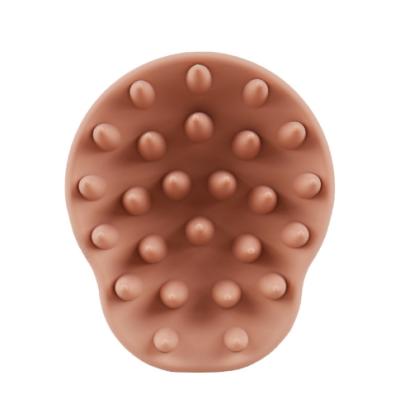 China Hot Selling Manual Salon Hair Brush Silicone Hair Scalp Massager Shampoo Brush For Hair Growth for sale