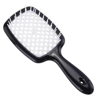 China Home Cavity Design Plastic Antistatic Detangling Hair Brush Salon Styling Comb for sale