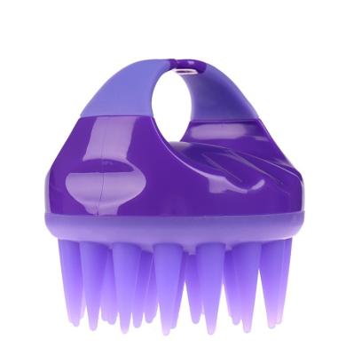 China Waterproof Silicone Brush Head Hair Scalp Massager Shampoo Brush for sale