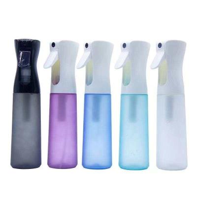 China Plastic Empty High Pressure Continuous Spray Bottle Plastic Gradient Color Bottle for sale