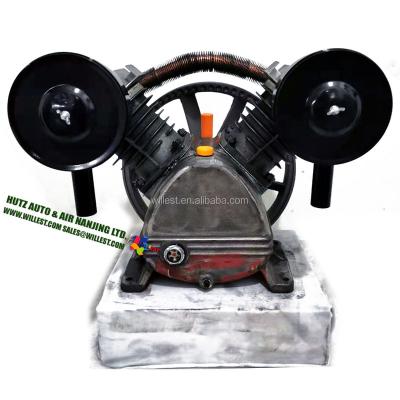 China WILLEST 2 Cylinder Lubricated 90 Mm Air Compressor Pump With Round Crank Case BVI75R for sale