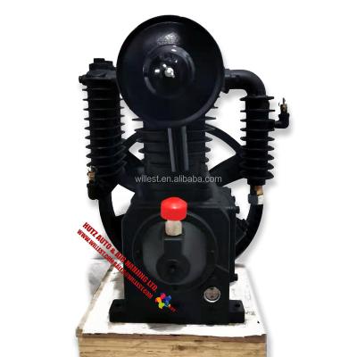 China Willest Lubricated 2 Cylinder Industrial Air Compressor Two Stage Pump With Big Cover BC55TA for sale