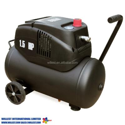 China OIL-LESS Willest Direct Drive Oil Free Silent Air Compressor 24 Liter Ships FW15H24 for sale