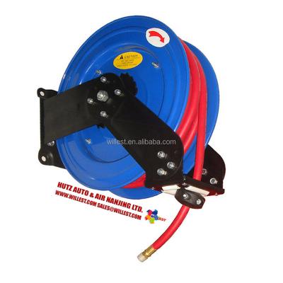 China WILLEST Adjustable Auto Rewind Wall Mounted Hose Reel with Rubber Hose HRO4006-R3/8