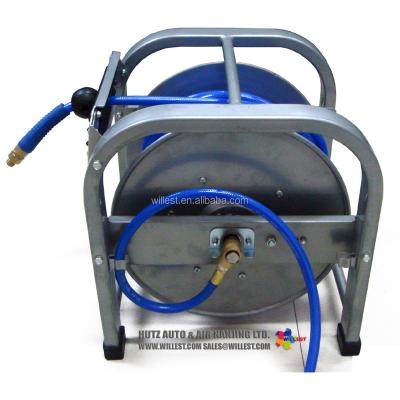 China WILLEST Anti Abrasion Portable Auto Rewind Hose Reel With PU Hose HRO850-U5/16