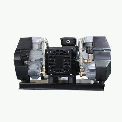 China OIL-LESS Air Compressor 4.0KW Low Noise Air Compressor Low Noise Top Sale 10bar V Type For Snow Machine for sale