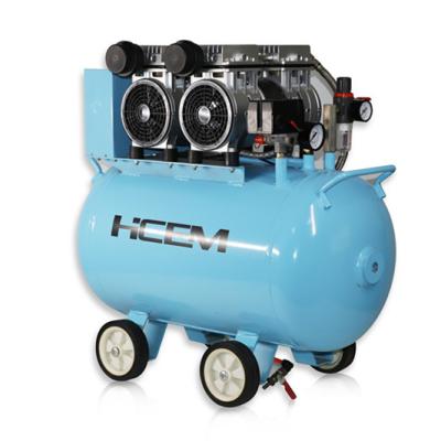 China 50 liter 2HP steel chair silent oilless dental air compressor in china for sale