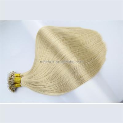 China No rejection. No tangling. Soft. Factory Wholesale Brilliant Raw Cuticle Aligned Remy Human Hair Nano Russian Micro Rings Ring Silicone Hair Nano Extension for sale