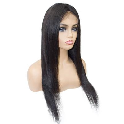 China Cheap Natural Indian Straight Lace Front Virgin Human Hair Wig From Wholesale 100% Libertine Curl for sale