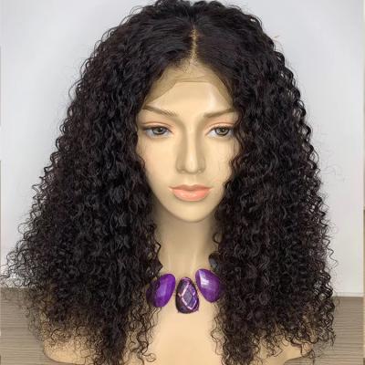 China Hd Deep Curly Sheer Lace Frontal Wig, 13x6 Lace Front Human Hair Wigs With Baby Hair, Transparent Lace Front Wigs For Black Women for sale