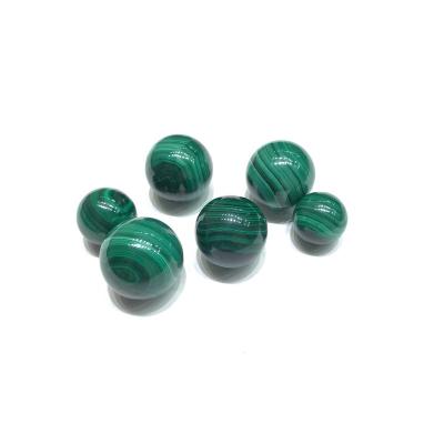 China China Natural Healing Malachite Crystal Bead Sphere For Home Decoration Green Pendant for sale