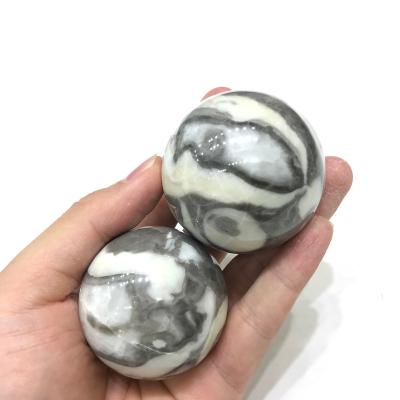 China China New Shell Stone Crystal Sphere Ball Black White High Quality Natural For Decoration Home Healing for sale