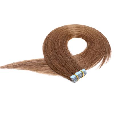 China Silky Straight 100% Virgin Remy European Tape Hair Extension, Double Drawn Invisible Wholesale Remy Tape In Human Hair Extension for sale