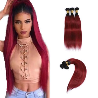 China Silky Straight Wave T1BBurgundy Cuticle Aligned Hair 100% Cheap 3+1 Peruvian With Closure Set Raw Indian Virgin Hair Bundles Brazilian Hair for sale