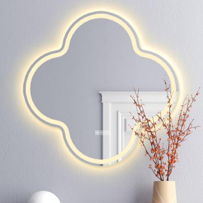 China Smart Illuminated Wall Mounted Round Round Anti Fog Led Backlit Bath Mirror Bathroom Mirror With Light For Sale for sale