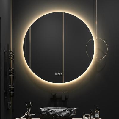 China Touch Sensor Switch Illuminated Modern Wall Mounted Round Bathroom Led Mirror for sale