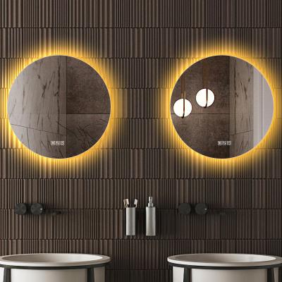 China Anti Fog Mirror Illuminated Bathroom Waterproof Smart Led Round Mirror With Led Light for sale