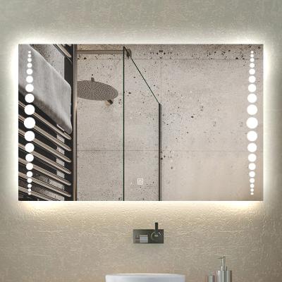 China Bright Smart Adjustable Mirror Bath Anti Fog Lights Waterproof Anti Fog Led Bathroom Mirror for sale