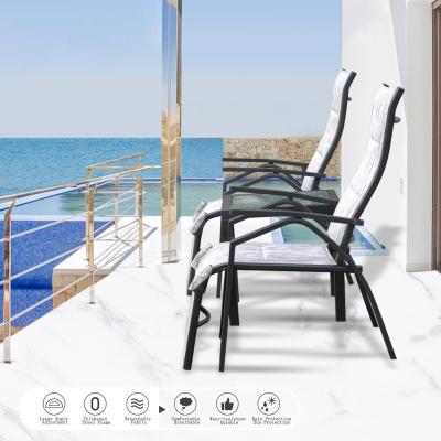 China New Design Waterproof Outdoor Patio Furniture Three Chair Sets Leisure And Dining Chair Table Chairs Render With Vintage Rattan Outdoor Customized Style for sale