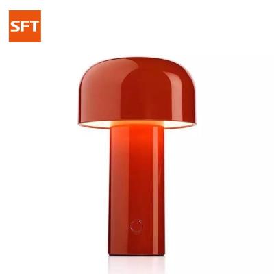 China New Modern SFT Design Mushroom Mini Wireless Table Lamp USB Rechargeable Night Lights For Bedroom Hotel for sale