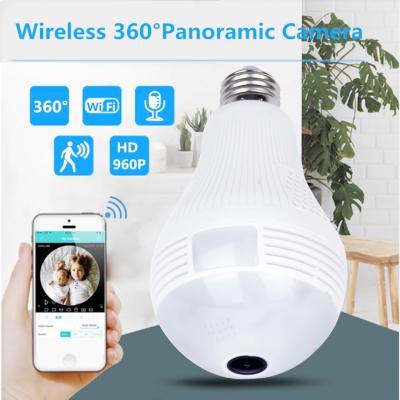 China NIGHT VISION 960P HD Motion Detection Bulb WiFi Hidden Camera Nanny Cam Security Bulb Camera for sale