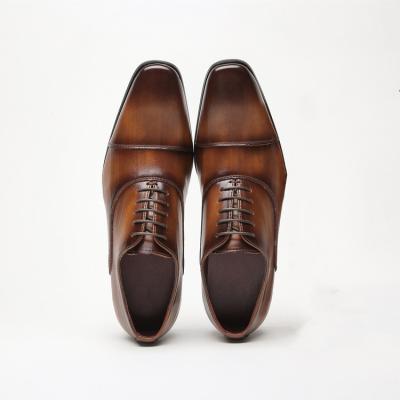 China Good Quality Waterproof High Quality Formal Men's Oxford Genuine Leather Shoes For Men for sale