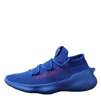 China Fashion Trend Couple Athletic Shoes Light Up Jeezy Mens Ultra Thick Casual Unique Sneakers Wholesale Fashion Fly Knit Trainers OEM Factory for sale