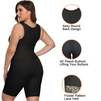 China Breathable Supper Full Body Shaper For Plus Size Women Plus Size Body Shaper for sale