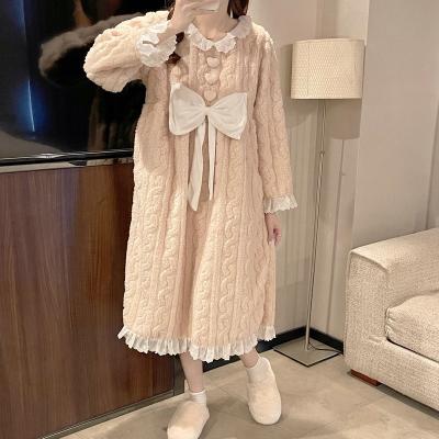 China Plus Size Thermal Fleece Pajamas China Wholesale Winter Pajamas Cute Long Robe Pajamas for sale