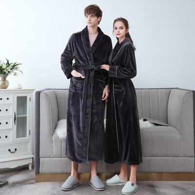 China Wholesale Manufacturer Luxury Thermal Sleepwear Women Bathing Long Robe Pink Pajama Sleepwear for sale