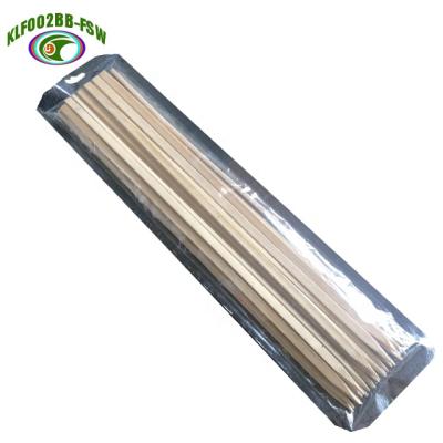 China Food Grade Sustainable Cheap Sustainable Disposable Flat Bamboo Skewers Easily Cleaned Bamboo Sticks China Manufacturer For Charcoal Grills GRILL BBQ for sale