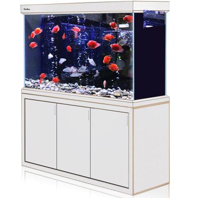 China SUNSUN Aquarium Glass Large Aquarium Stocked Filtration Goldfish Bottom Bowl Without Water Changing HWB Series for sale