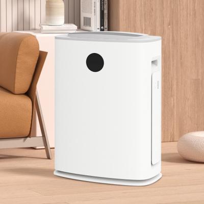 China Water Tank 5.5L White Indoor Rotary Dehumidifier With Pre Filter Air Purifier for sale