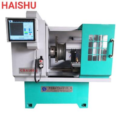 China Hotels Car Wheel Repair Lathe Machine Low Price CK6160Q Below 22 Inch for sale