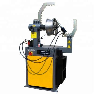 China Straighten & mill uneven places of car rim rim straightening machine RSM695 car rim repair lathe for sale