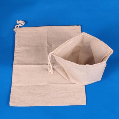 China BIODEGRADABLE Canvas Organic Cotton Bread Bag Ideal for Unbleached Reusable Homemade Bread Food Storage Storage for Artisan Bread for sale