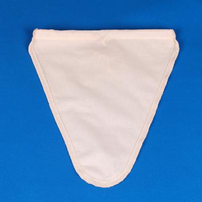 China food & Organic Beverage Plant V Shape Cotton Nut Milk Bag Cotton With Cotton Stitching For Yogurt Cheese Nut Milks Tea Coffee for sale