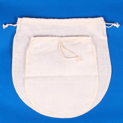 China food & Natural Hemp 13inch * Nut Reusable Milk Bag Double Drawstring 13inch Flexible Beverage Plant Tighter Opening for sale