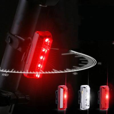 China Waterproof USB Rechargeable Powerful Bicycle Tail Light Bicycle Structure LED Rear Lights Bike Lamp Accessories for sale