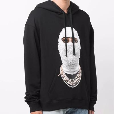 China MI-LING Breathable Winter 3D Graphic Silk Screen Printing Fashion Men Custom Printed Oversized Hoodie for sale