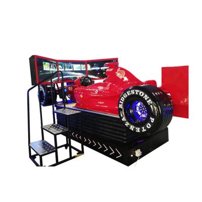 China Virtual Metal Three Screens Racing Simulator Driving Game Machine Motion Vr Machine 9D Vr Racing Simulator F1 Driving Simulator for sale