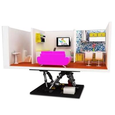 China Metal Customized 9d vr earthquake science museum vr experience platform vr game simulator cinema for sale for sale