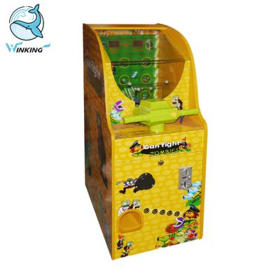 China Wooden Sight Coin Operated Redemption and Capsule Game Machine Children's Gun Fighting Zombie Pinball Game Shooting Machine for sale