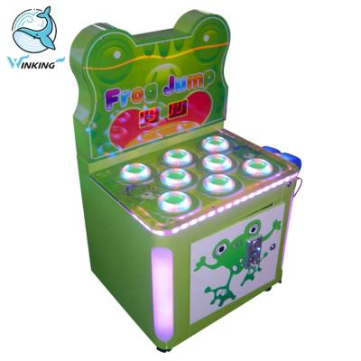 China BLINKING metal Beat-a-mole the frog coin operated knocking kids hammer game machine arcade machines for sale for sale