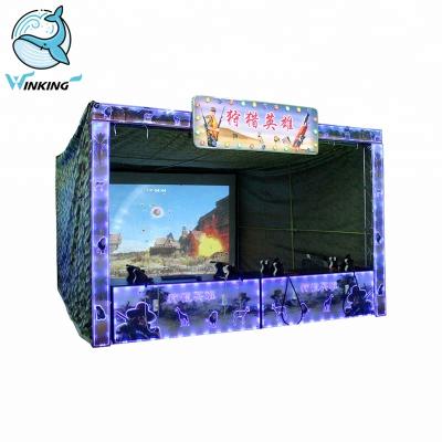 China Wooden Frame Large Screen Video Game Machine Target Simulator Indoor Hunting Shooting Range for sale